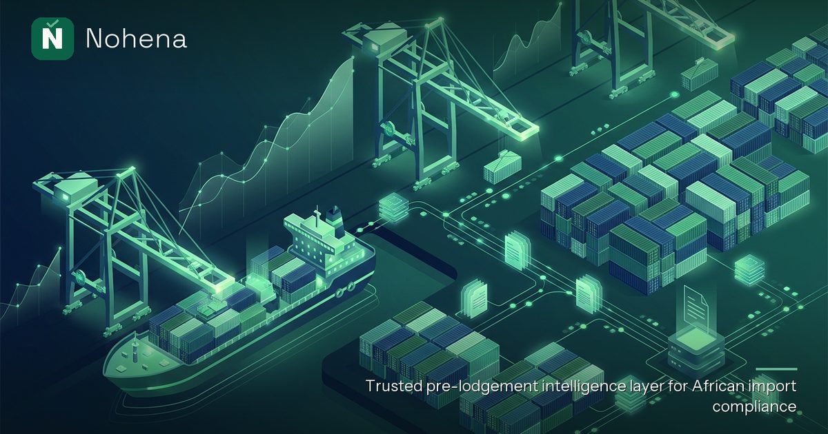 Editorial illustration for CIF Value vs. Transaction Value: Optimizing Your Customs Valuation in Nigeria: Towering port cranes