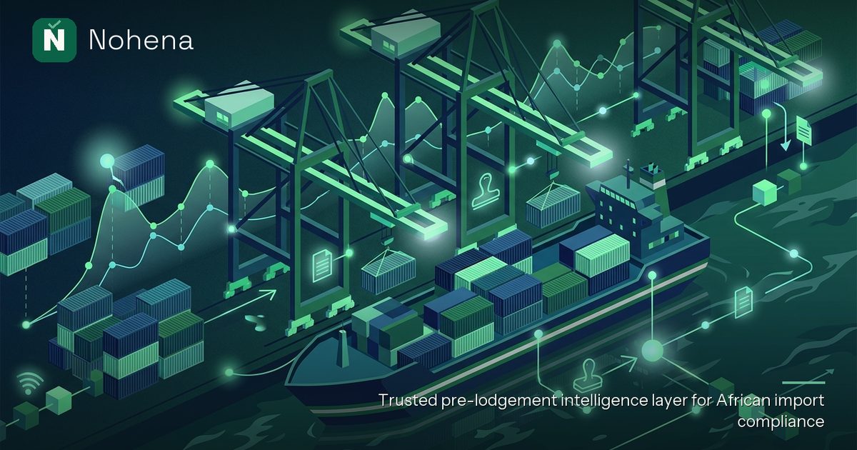 Editorial illustration for Navigating Nigeria's 2026 Import Prohibition List: A Pre-Lodgement Checklist for Clearing Agents.: Towering port cranes