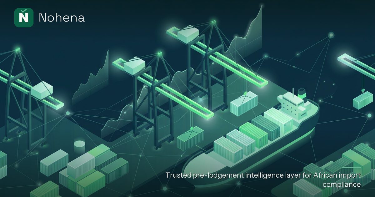 Editorial illustration for What are WCO Explanatory Notes and How Do They Aid HS Code Classification in Nigeria?: Towering port cranes meticulously