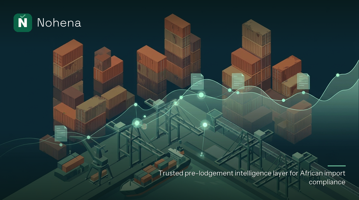 Editorial illustration for From Port to Warehouse: Streamlining Last-Mile Logistics in Nigerian Import Operations: Towering stacks of rust