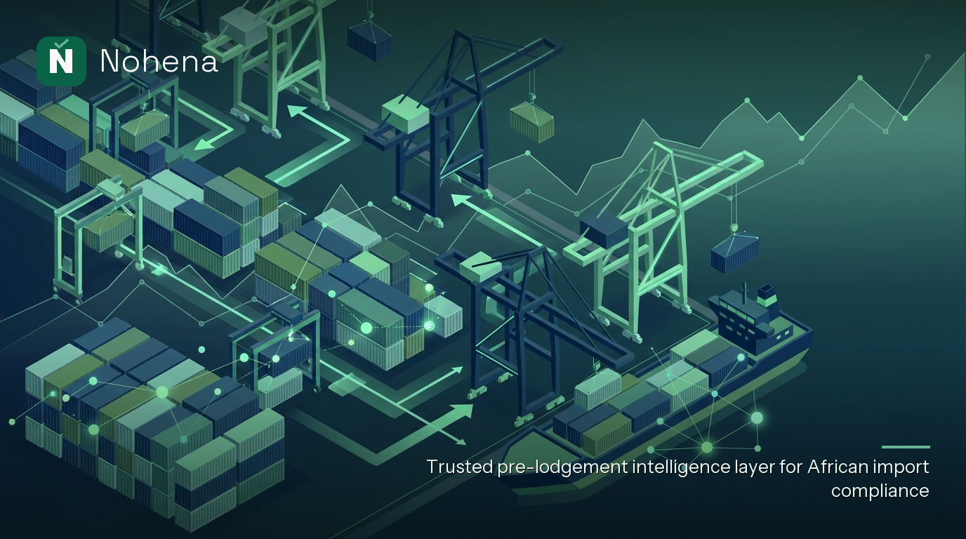 Editorial illustration for Understanding the e-Form M FX Rate: Impact on Your Import Costs in Nigeria: Towering port cranes,